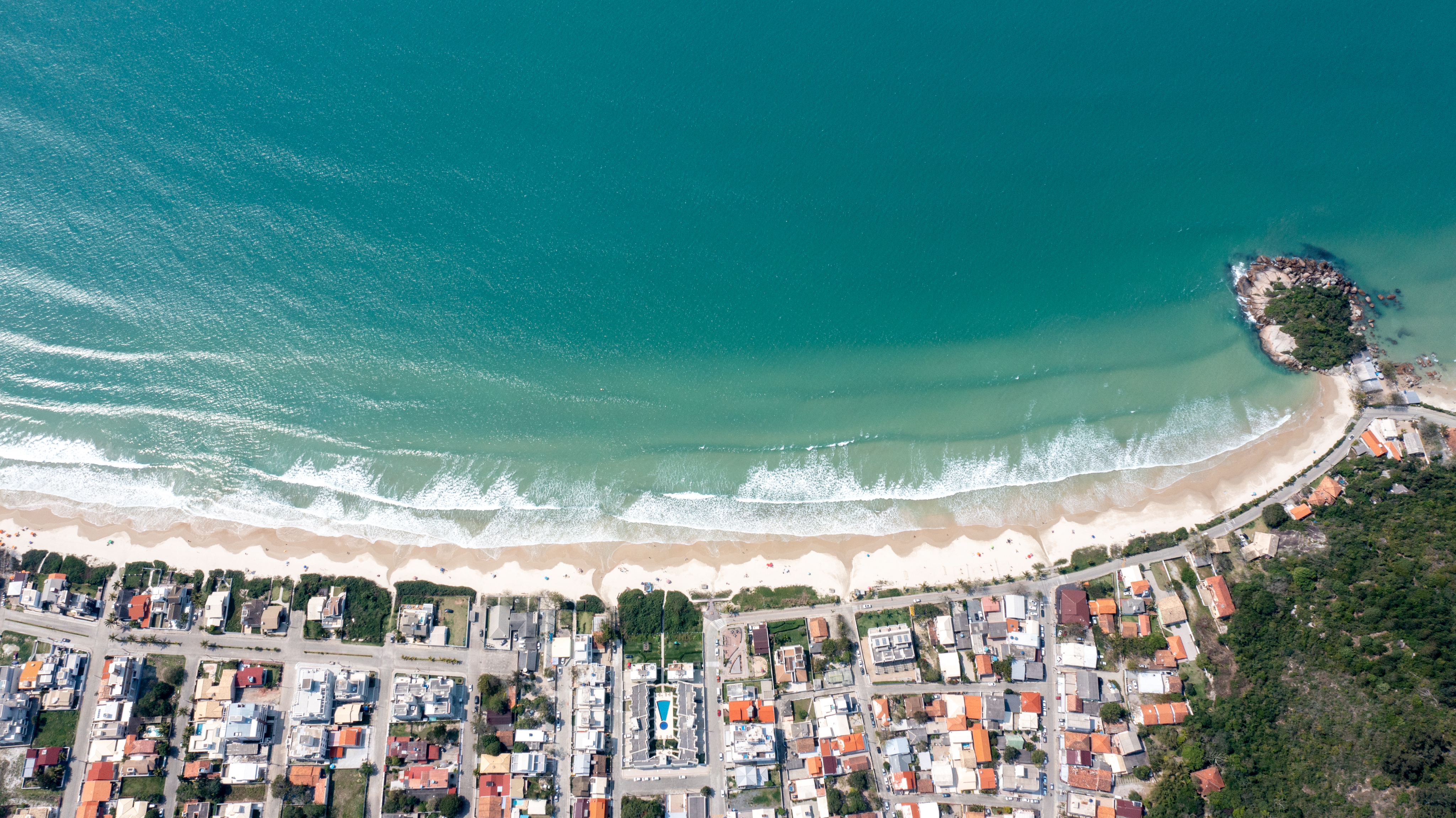 Vista aerea do litoral